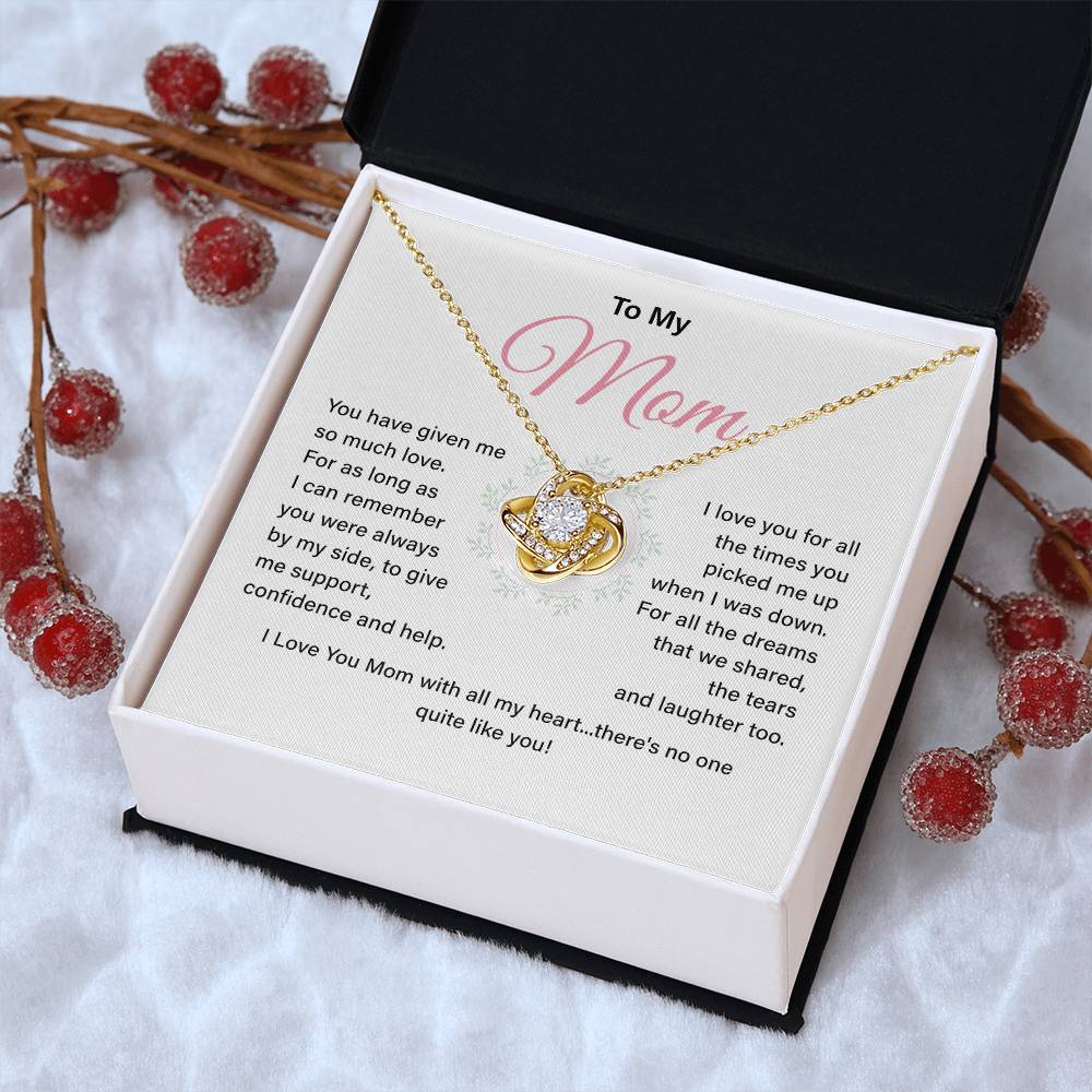 Mom Necklace Gift From Child With Heartfelt Message Card
