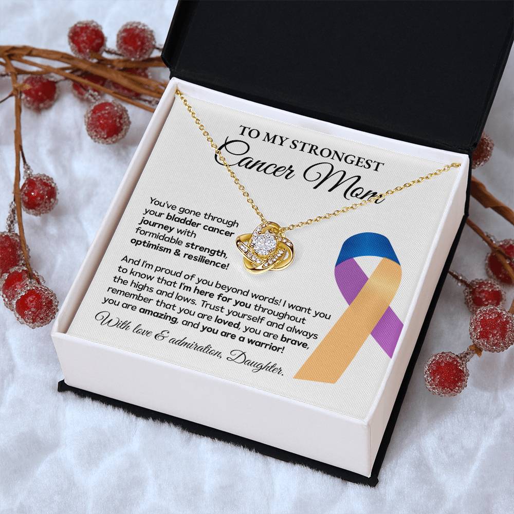 Bladder Cancer Mom Necklace Gift from Daughter