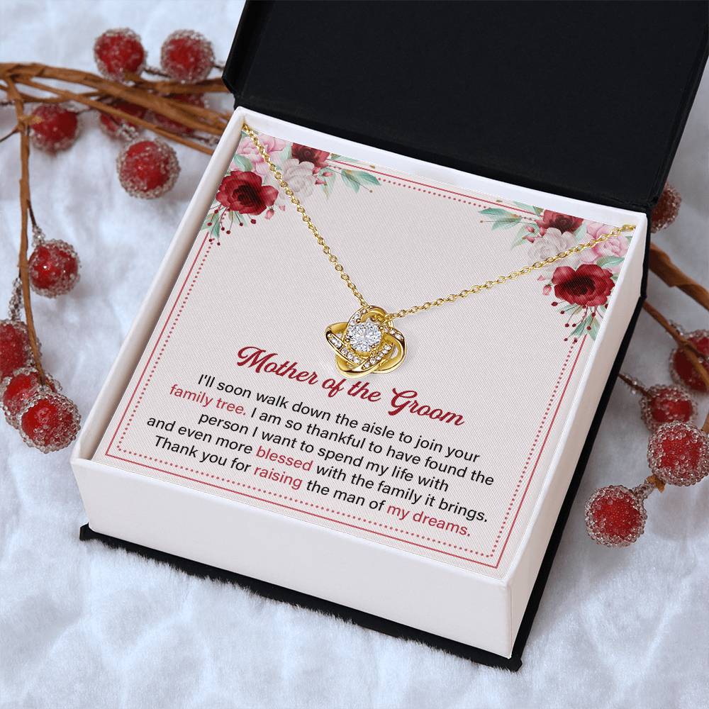 Mother of the Groom Necklace Gift With Message Card