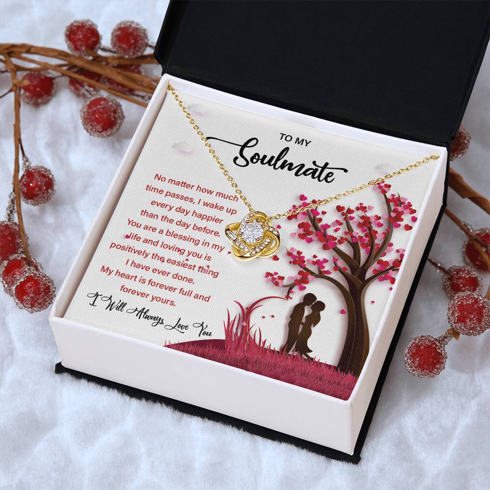 Soulmate Gift Necklace for Her – Message Card Box