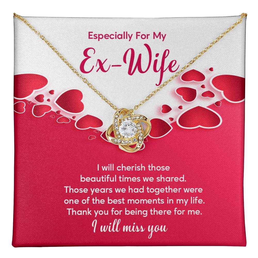 Ex-Wife Necklace Gift – Heartfelt Message Card Box