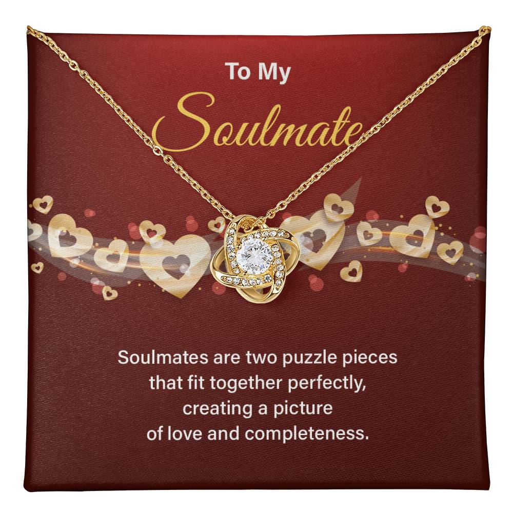 Soulmate Necklace Gift for Her – Gift Box & Card