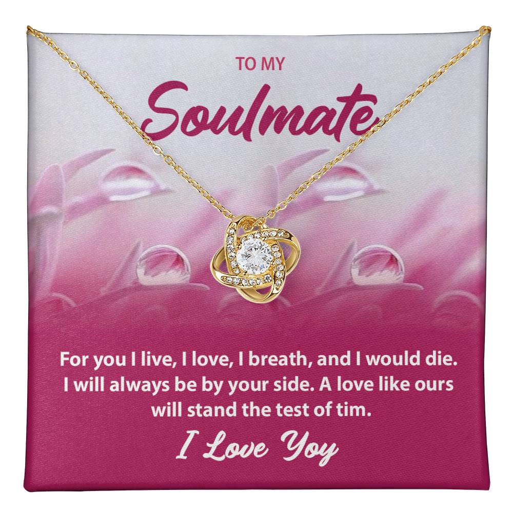 Romantic Soulmate Necklace Gift – Message Card Jewelry Box