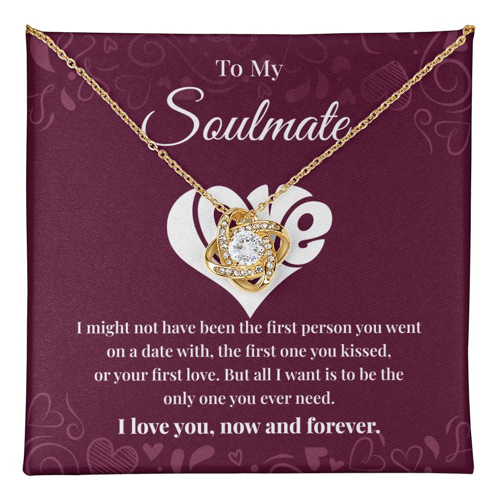 Soulmate Necklace Gift for Her with Message Card