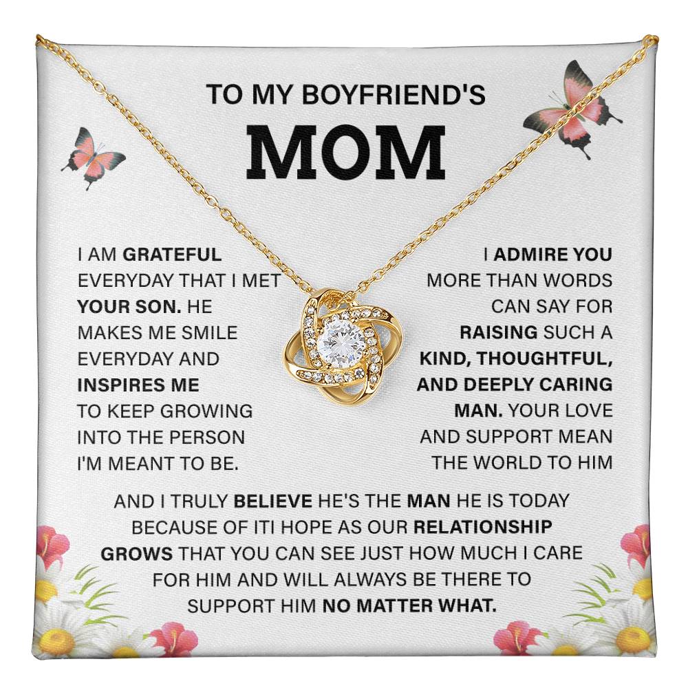 Boyfriend Mom Necklace Gift – Message Card Box