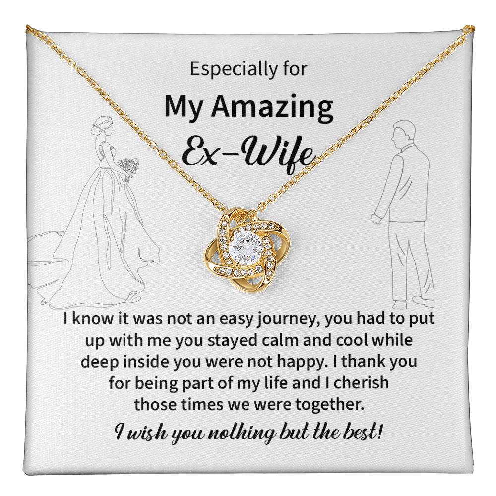 Thoughtful Ex-Wife Necklace Gift with Message Card