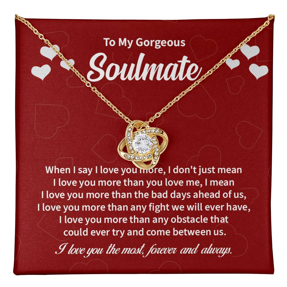 Soulmate Necklace Gift with Message Card & Gift Box