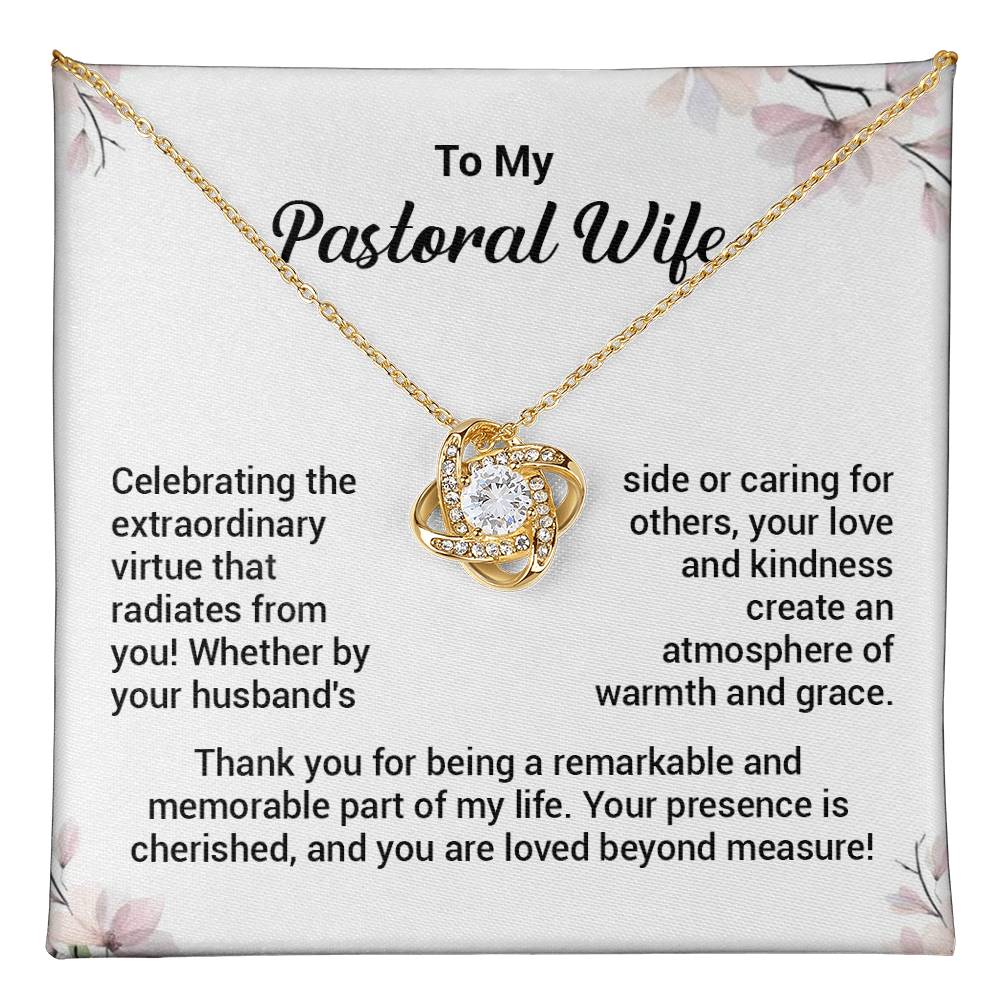 Christian Gift for Pastor’s Wife – Love Knot Necklace