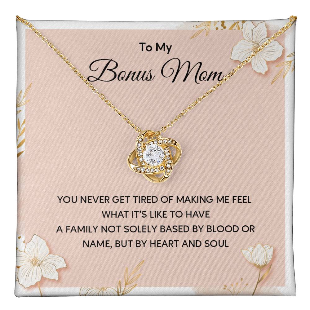 Bonus Mom Necklace Gift With Message Card