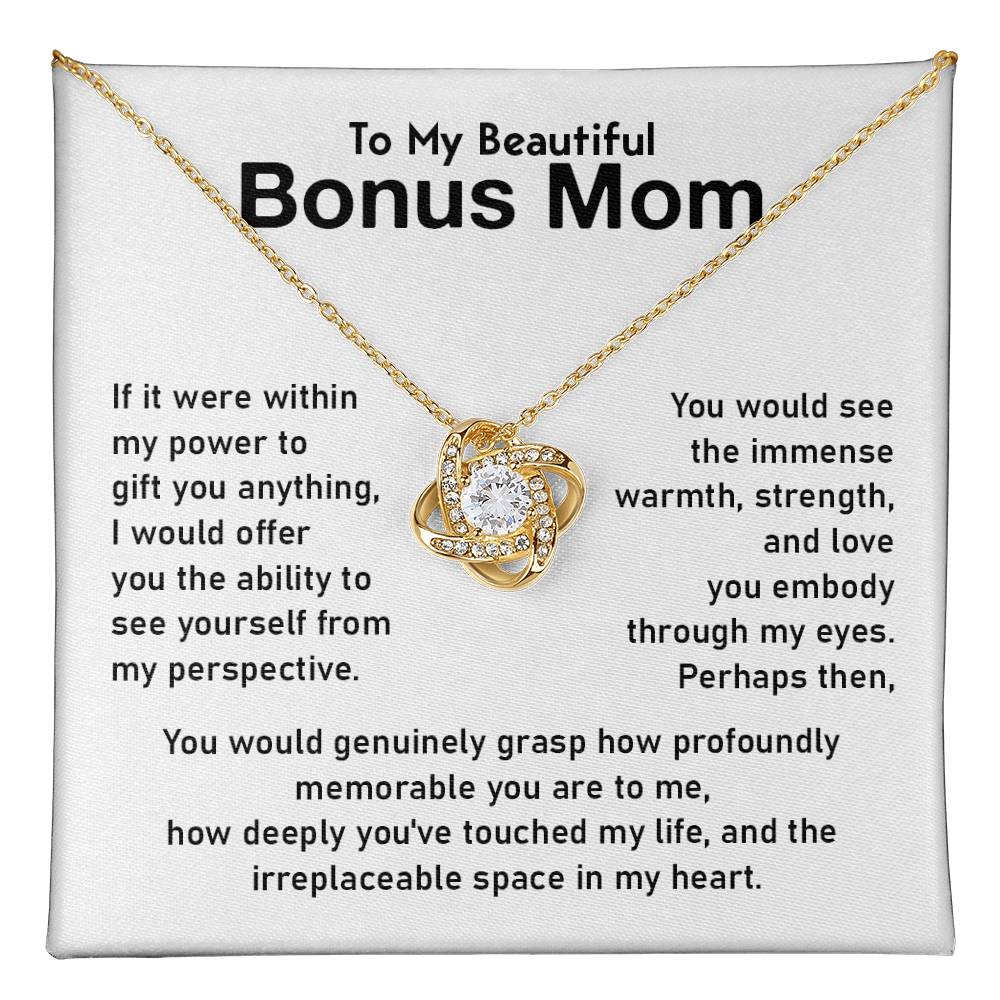 Bonus Mom Jewelry Gift With Emotional Message Card