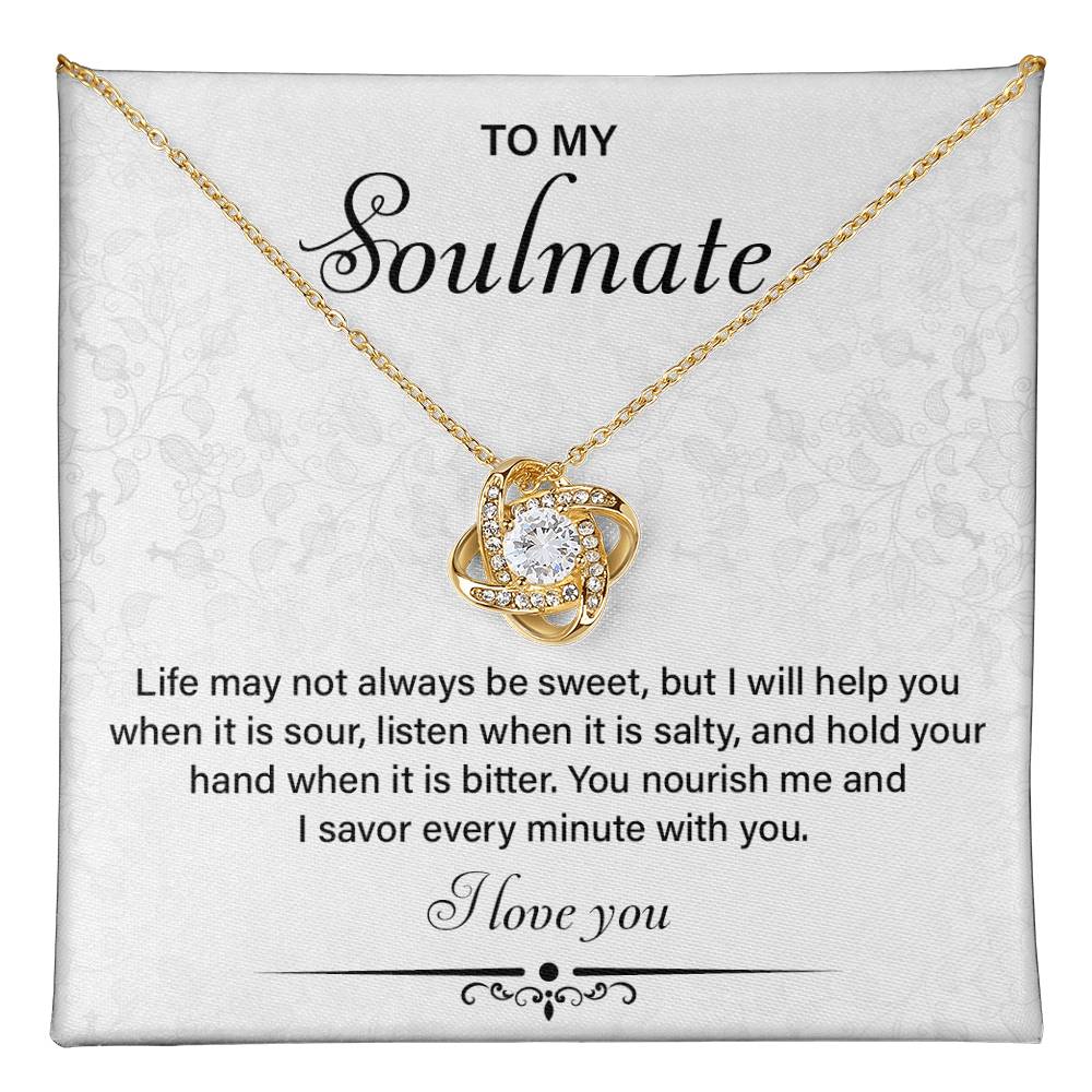 Soulmate Necklace Gift for Her – Card & Gift Box