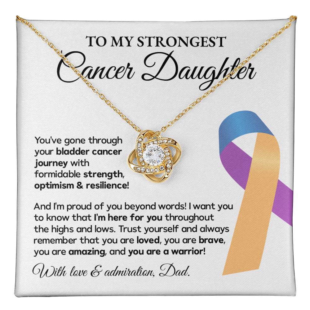 Bladder Cancer Daughter Gift from Dad – Message Card