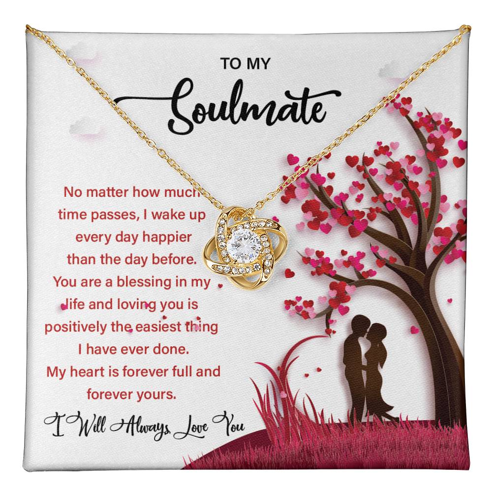Soulmate Gift Necklace for Her – Message Card Box