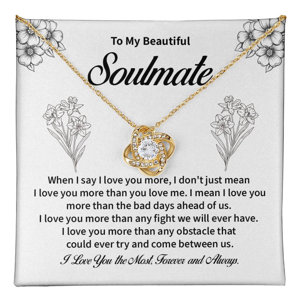 Soulmate Necklace for Her – Forever Love Message Card