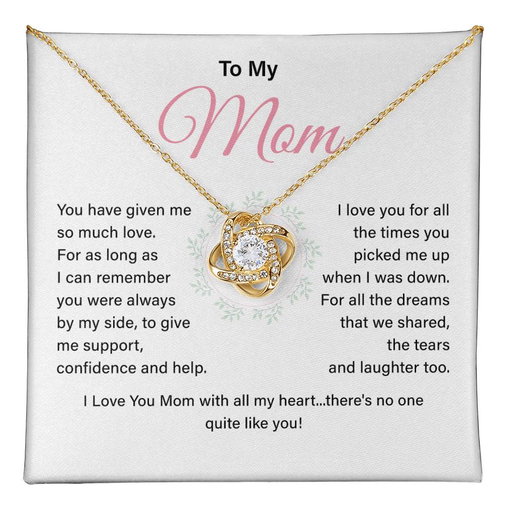 Mom Necklace Gift From Child With Heartfelt Message Card