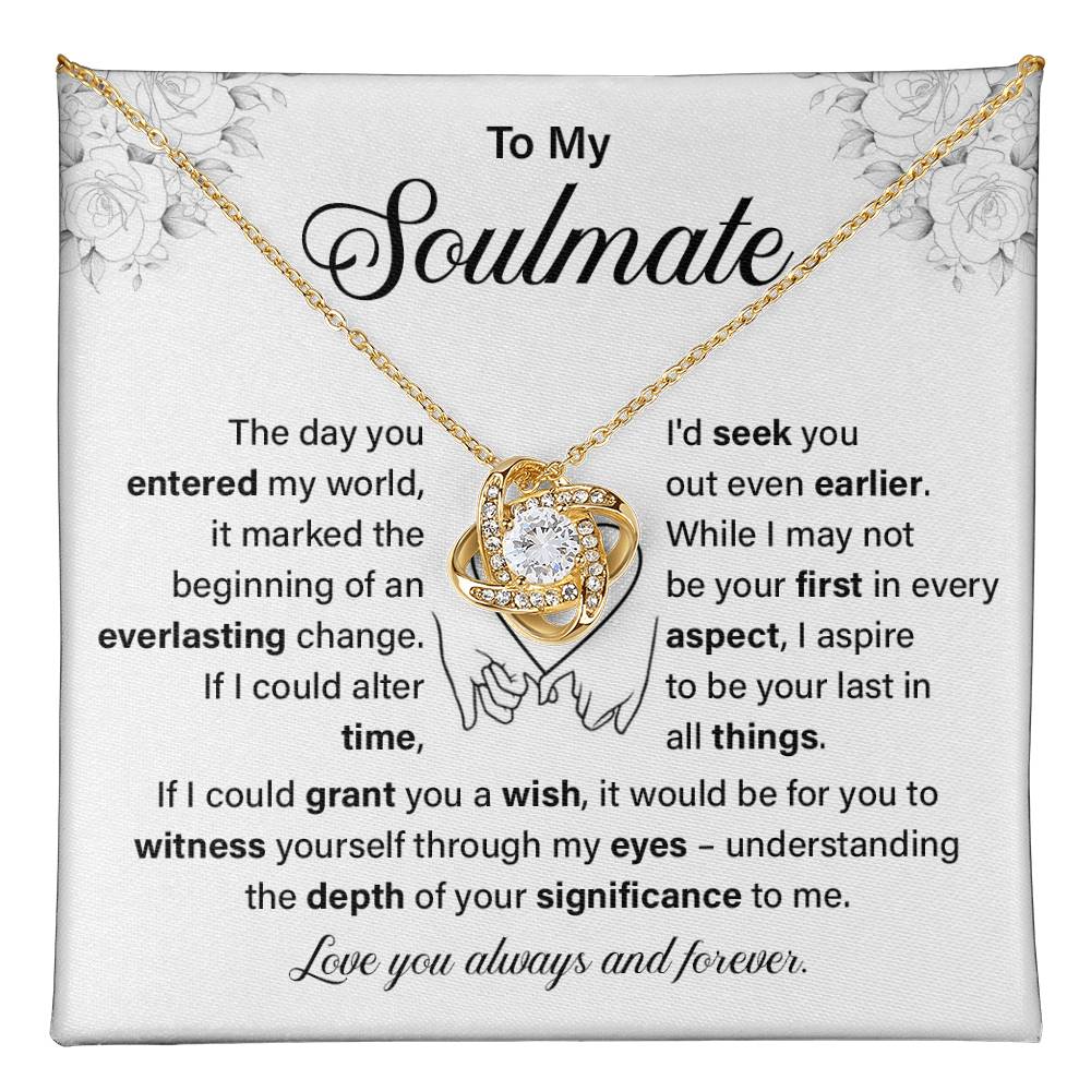 To My Soulmate Necklace Gift – Love You Forever