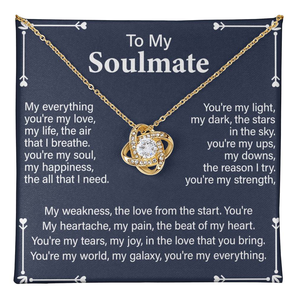 Soulmate Gift Necklace for Partner – with Message Card