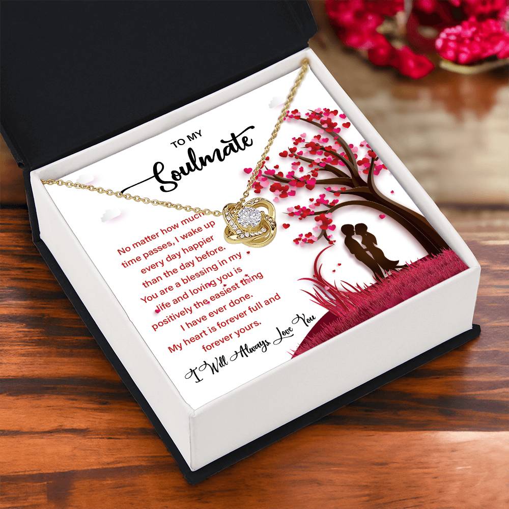 Soulmate Gift Necklace for Her – Message Card Box