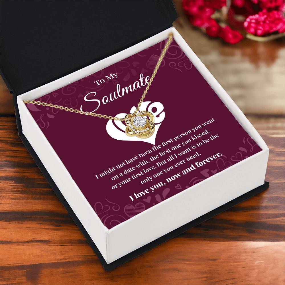 Soulmate Necklace Gift for Her with Message Card