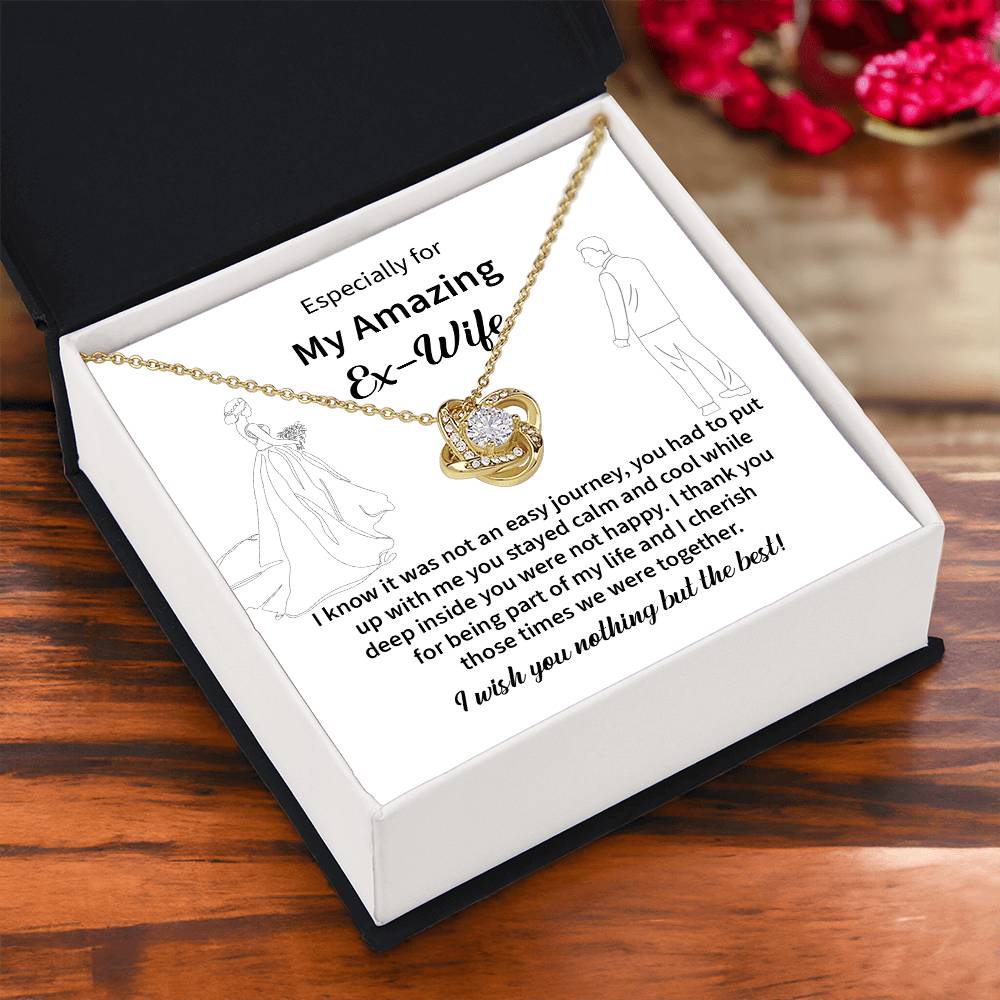 Thoughtful Ex-Wife Necklace Gift with Message Card