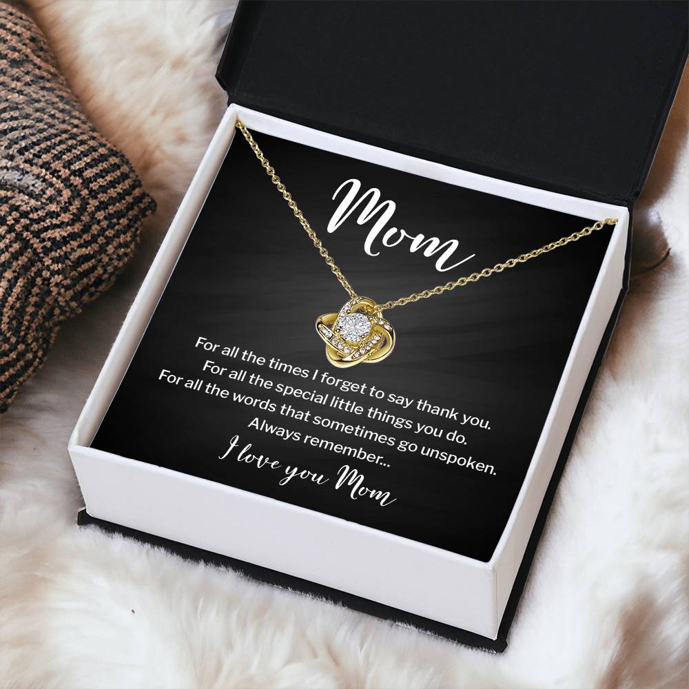 Necklace for Mom With Heartfelt Message & Elegant Box