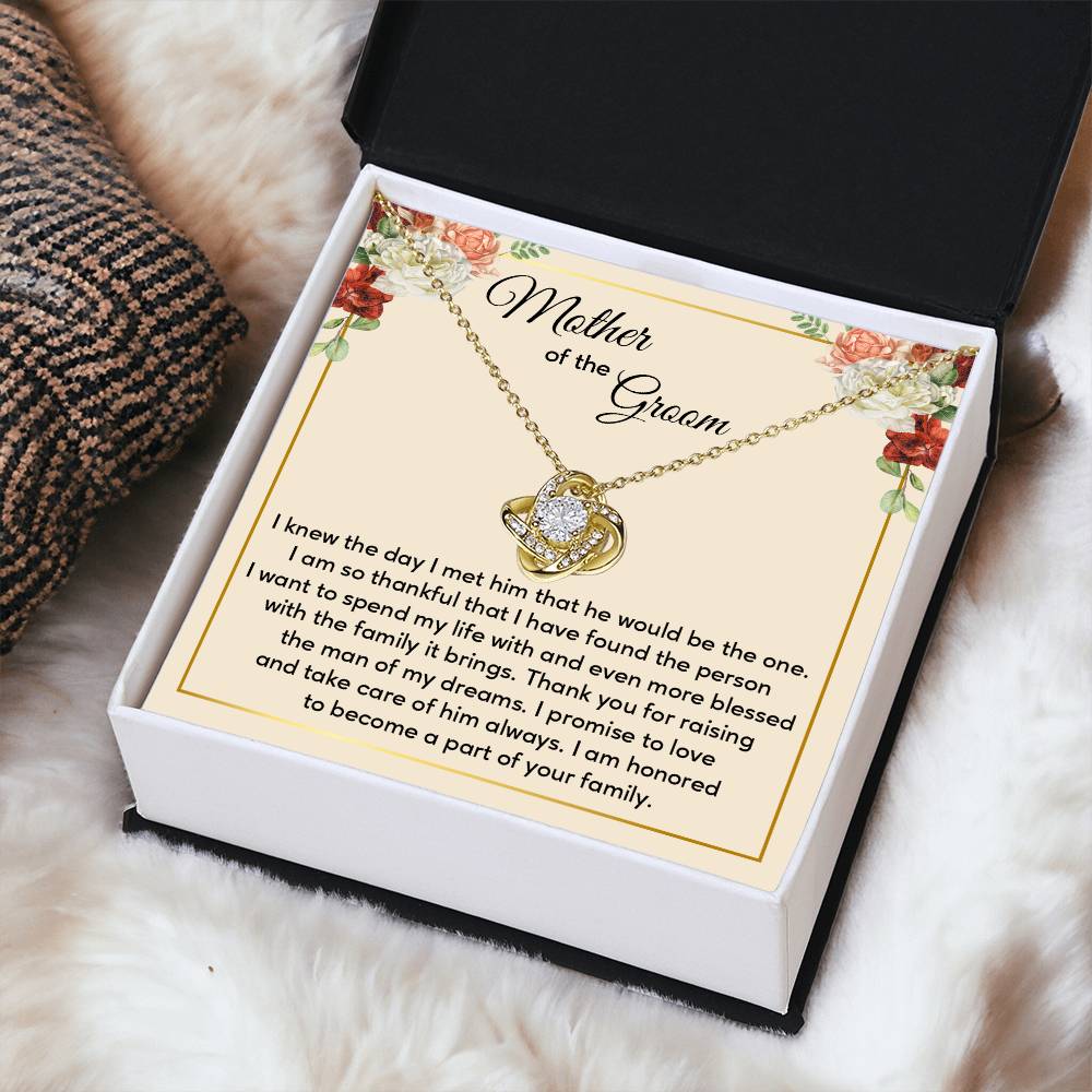 Mother of the Groom Wedding Necklace with Gift Box