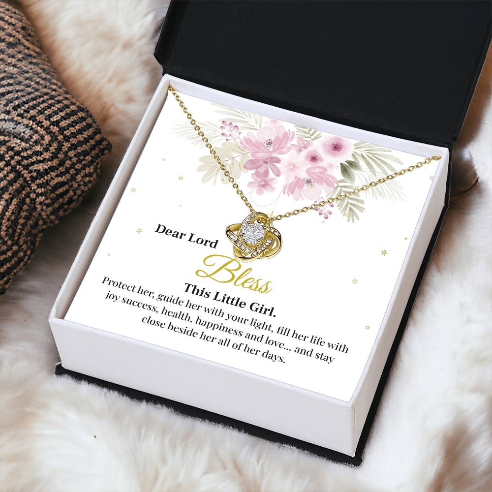 Blessing Necklace for Little Girl with Gift Box