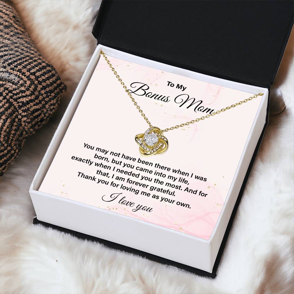 Bonus Mom Necklace Gift from Stepchild with Message