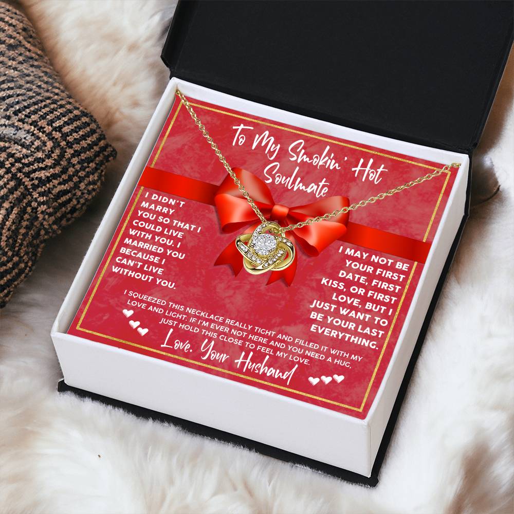 Wife Necklace Gift from Husband with Message Card