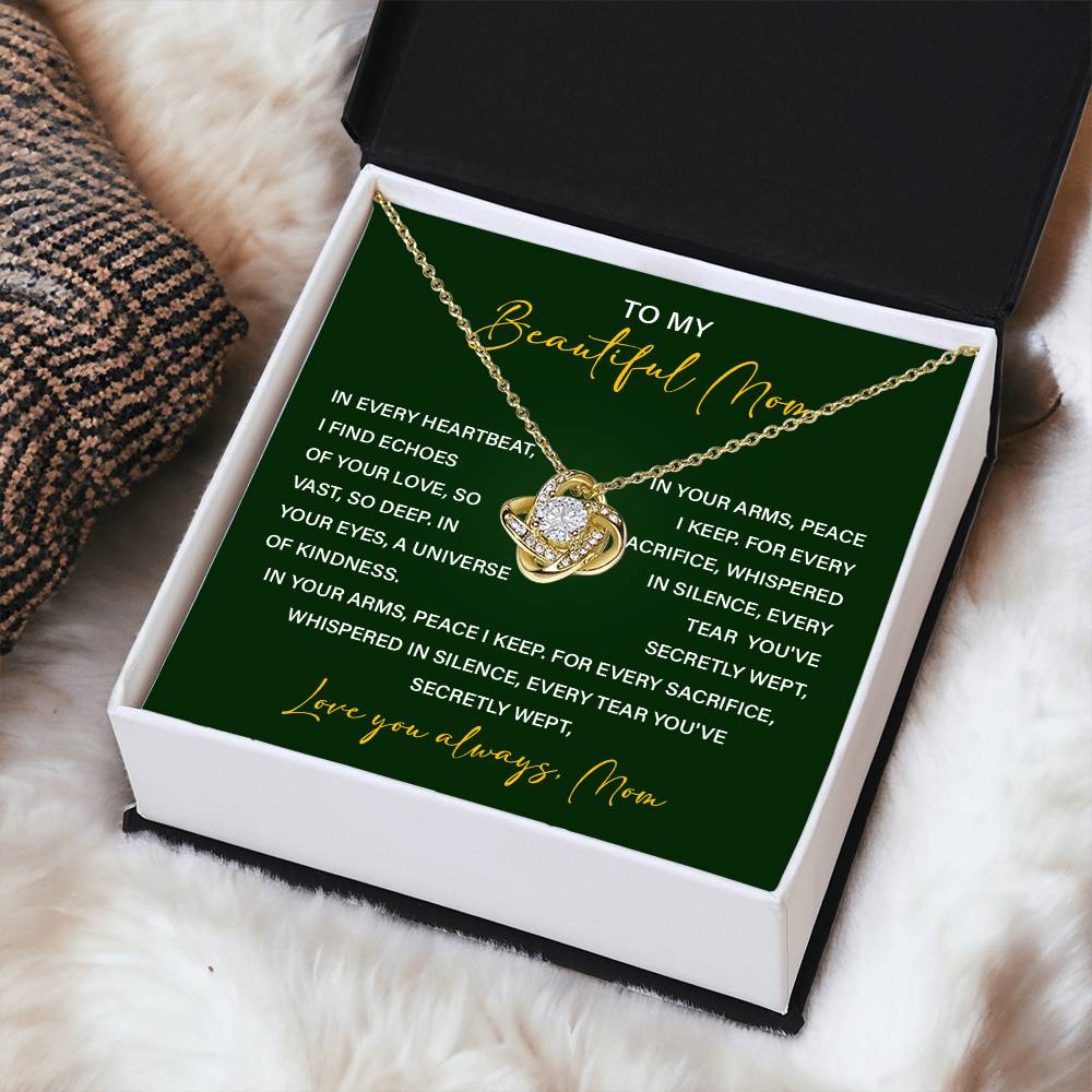 Necklace For Mom From Children With Meaningful Gift Box
