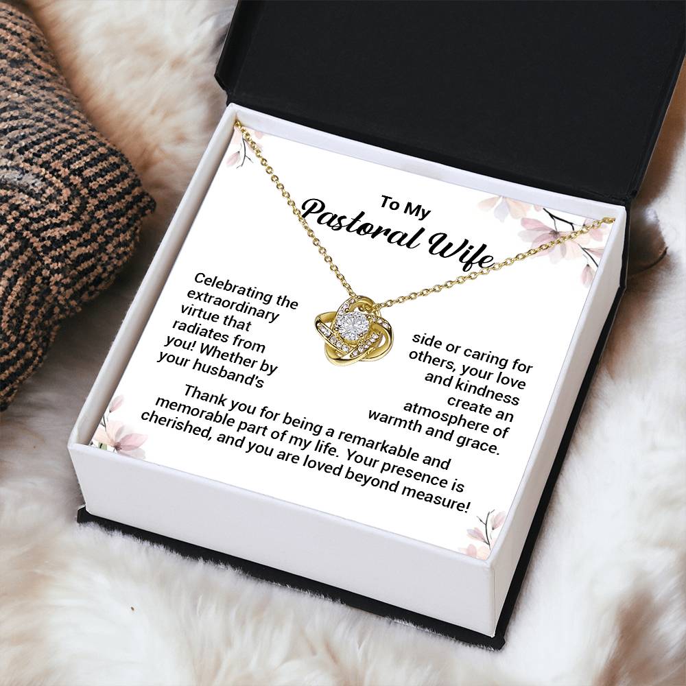 Christian Gift for Pastor’s Wife – Love Knot Necklace