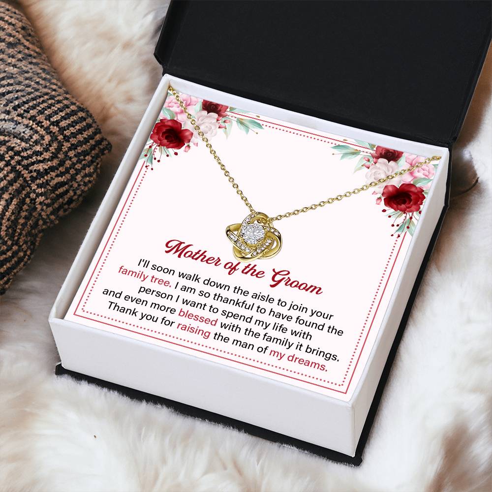 Mother of the Groom Necklace Gift With Message Card