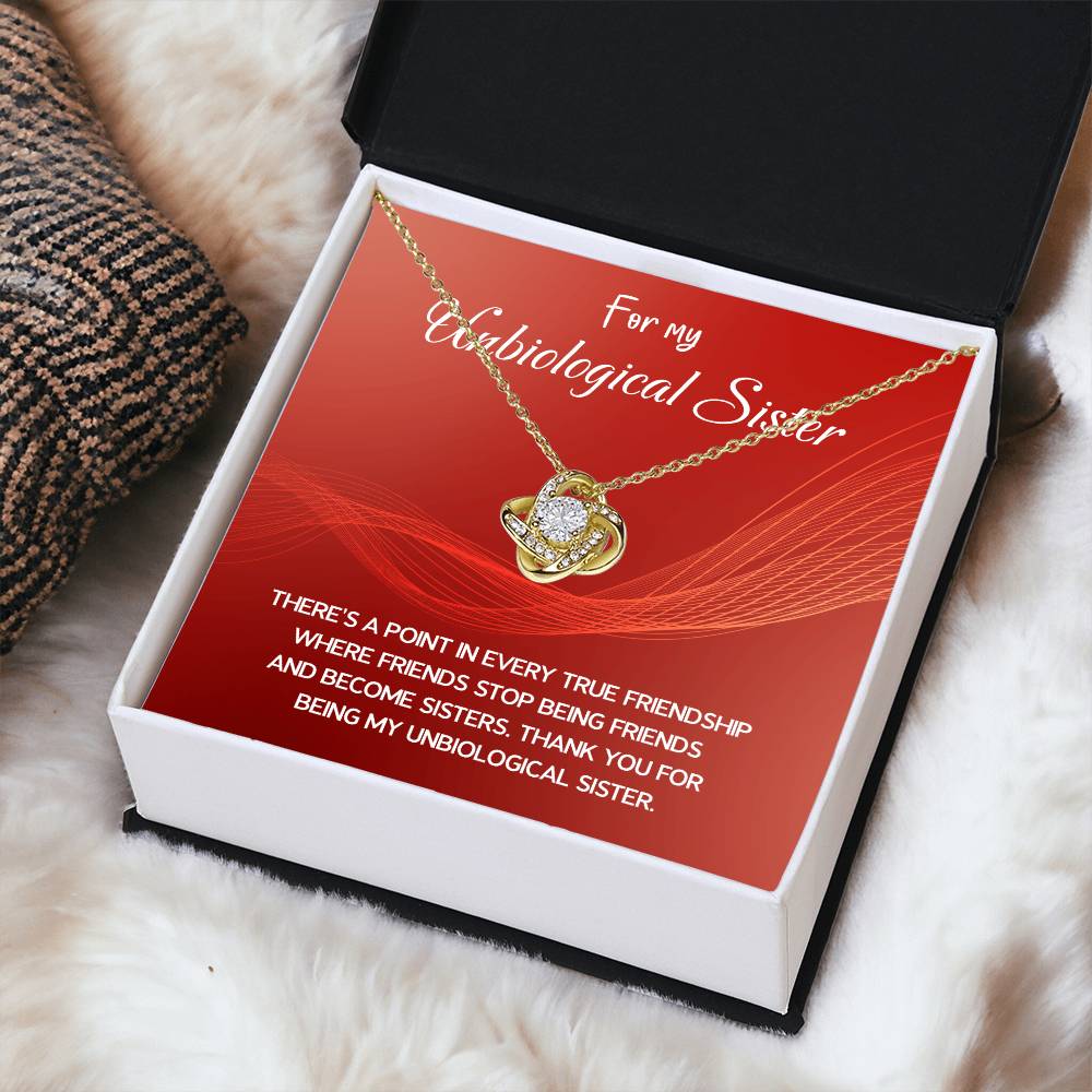 Best Friend Necklace Gift – For My Unbiological Sister