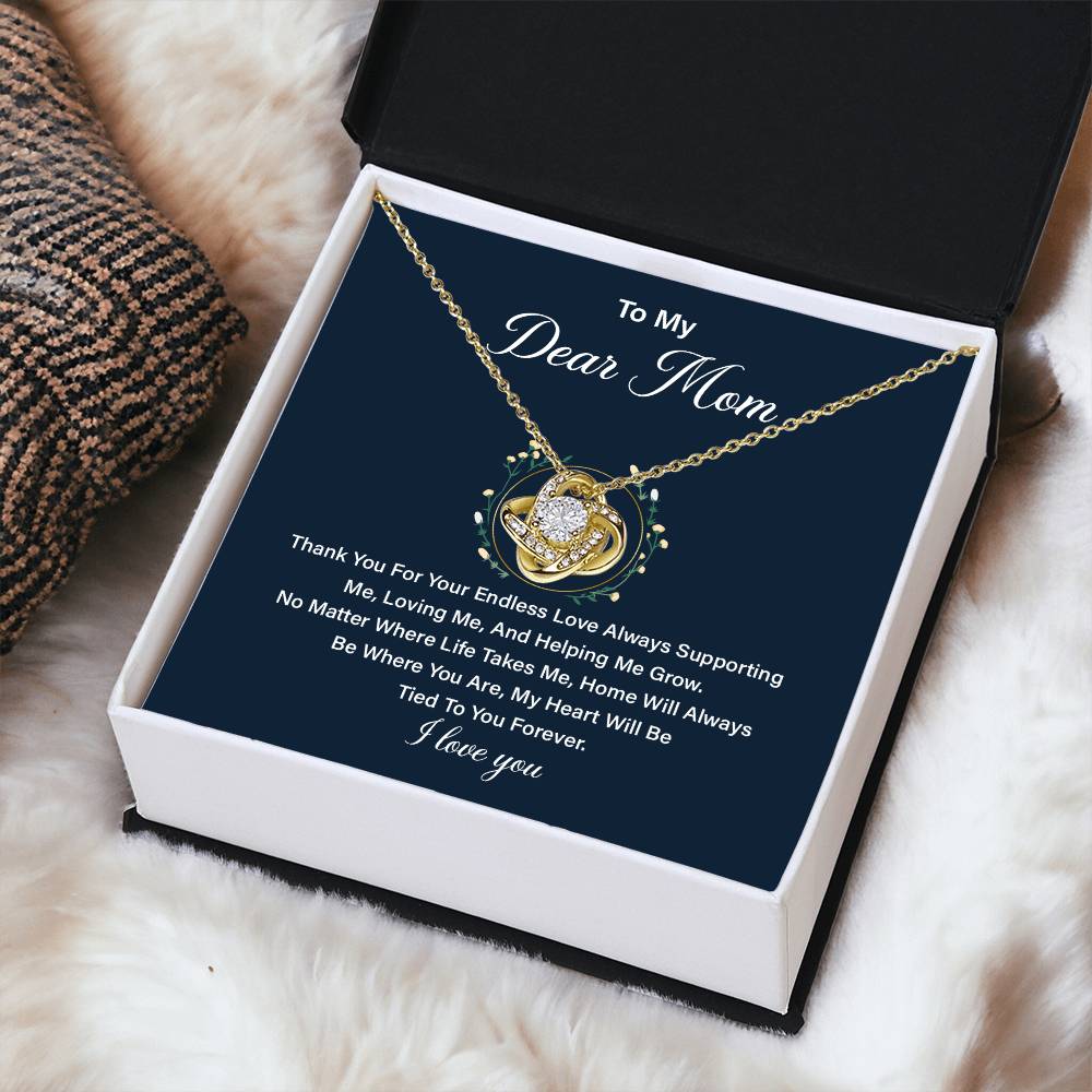 Necklace Gift for Mom from Daughter with Loving Message
