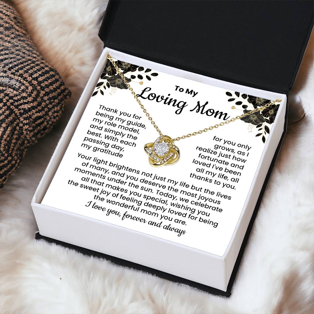 Loving Mom Necklace Gift from Daughter or Son