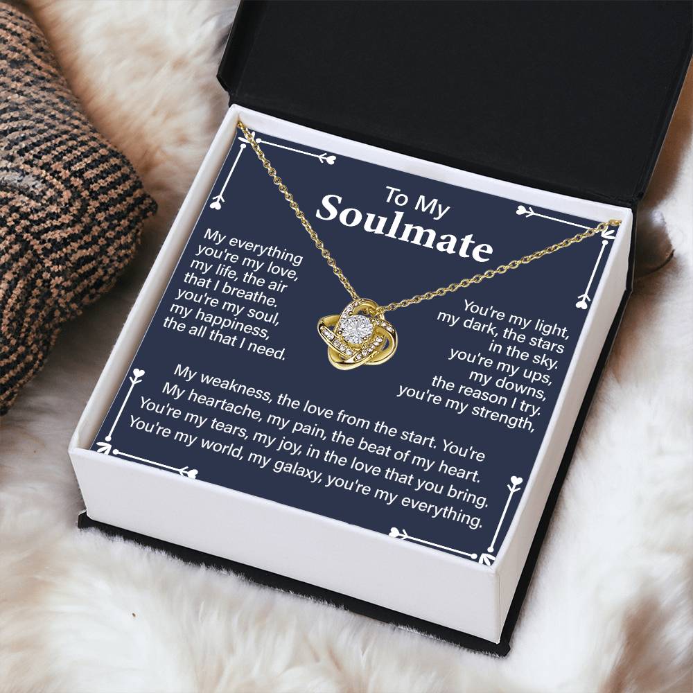 Soulmate Gift Necklace for Partner – with Message Card