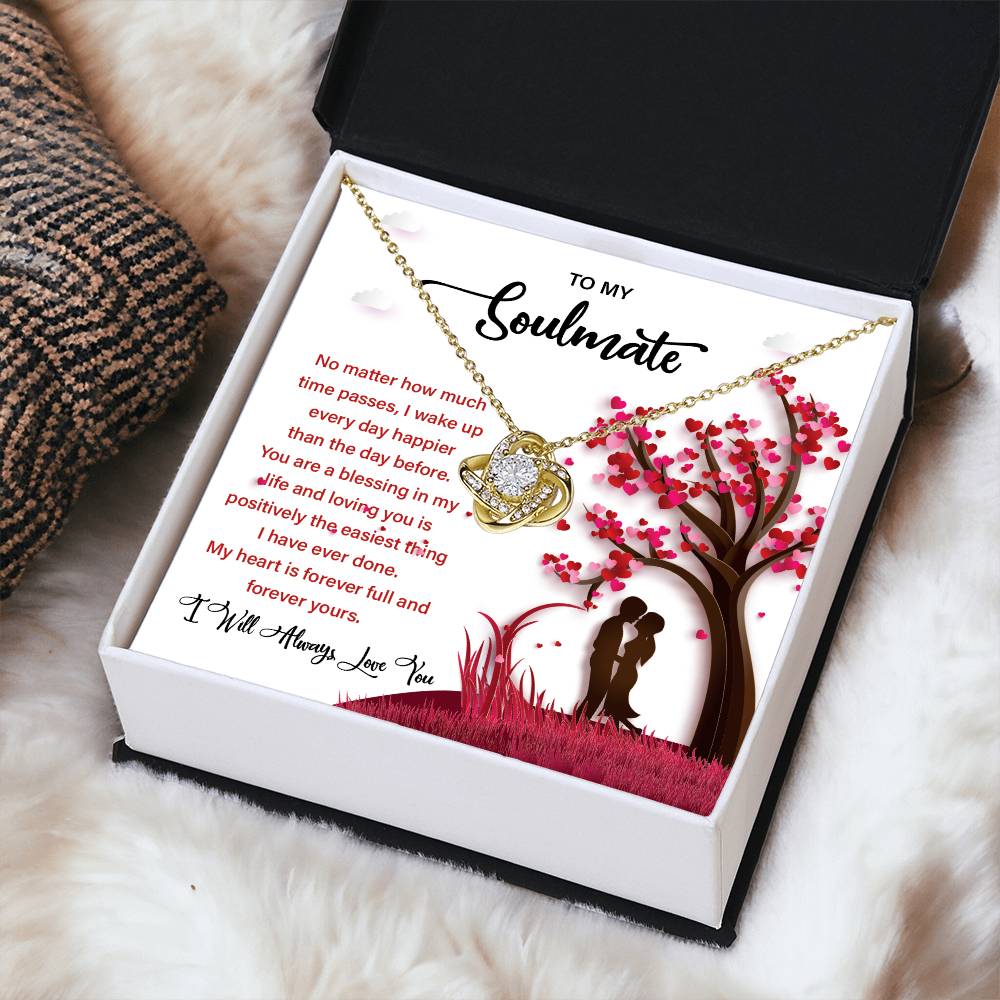Soulmate Gift Necklace for Her – Message Card Box
