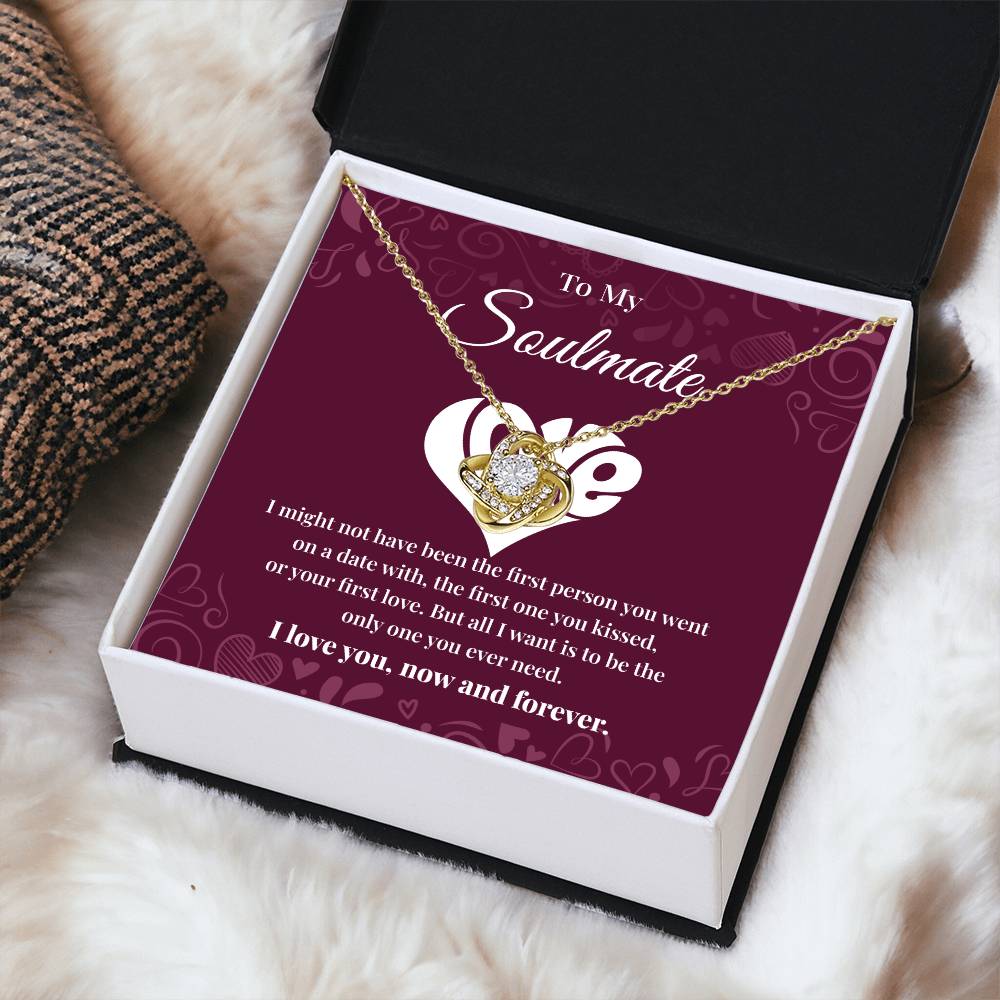 Soulmate Necklace Gift for Her with Message Card