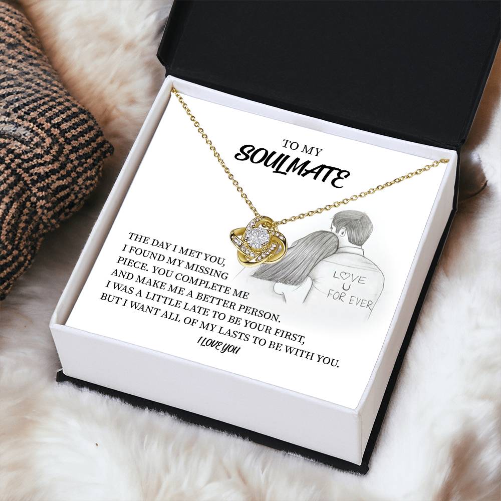 Soulmate Necklace Gift for Her with Gift Box