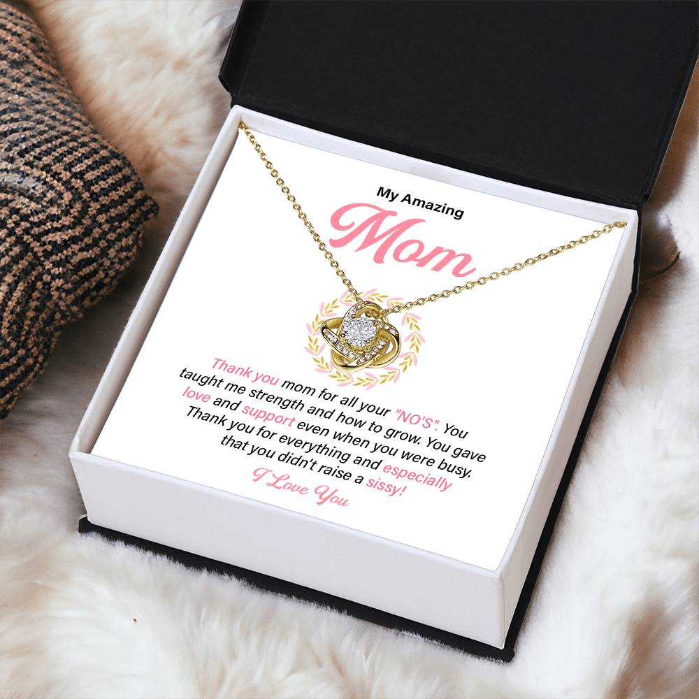 Mom Necklace for Mother’s Day with Gift Card
