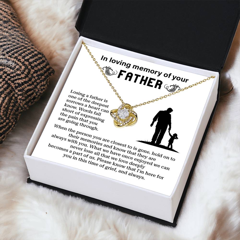 In Loving Memory Of Your Father Memorial Necklace Gift Sentimental Jewelry For Loss Of Father Emotional Keepsake For Remembrance Jewelry Gift For Memorial Special Gift For Grieving Family Unique Gift For Remembrance Emotional Connection Necklace
