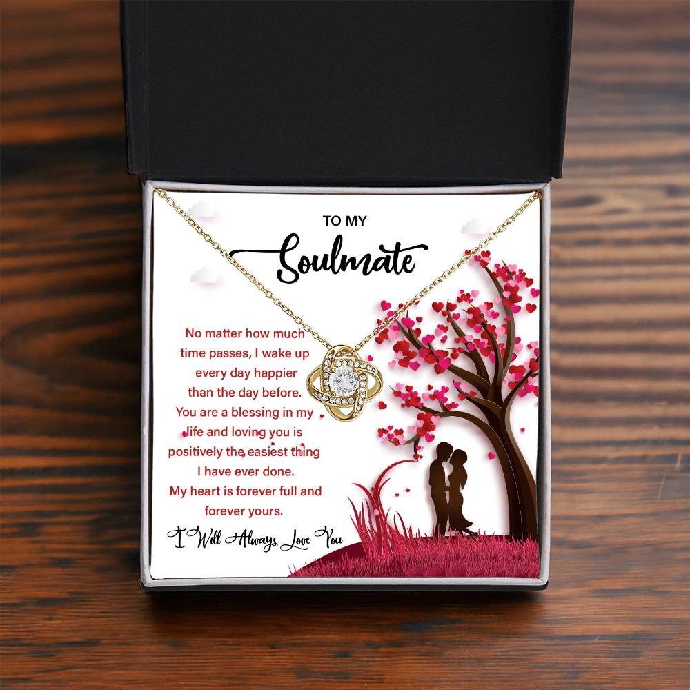 Soulmate Gift Necklace for Her – Message Card Box