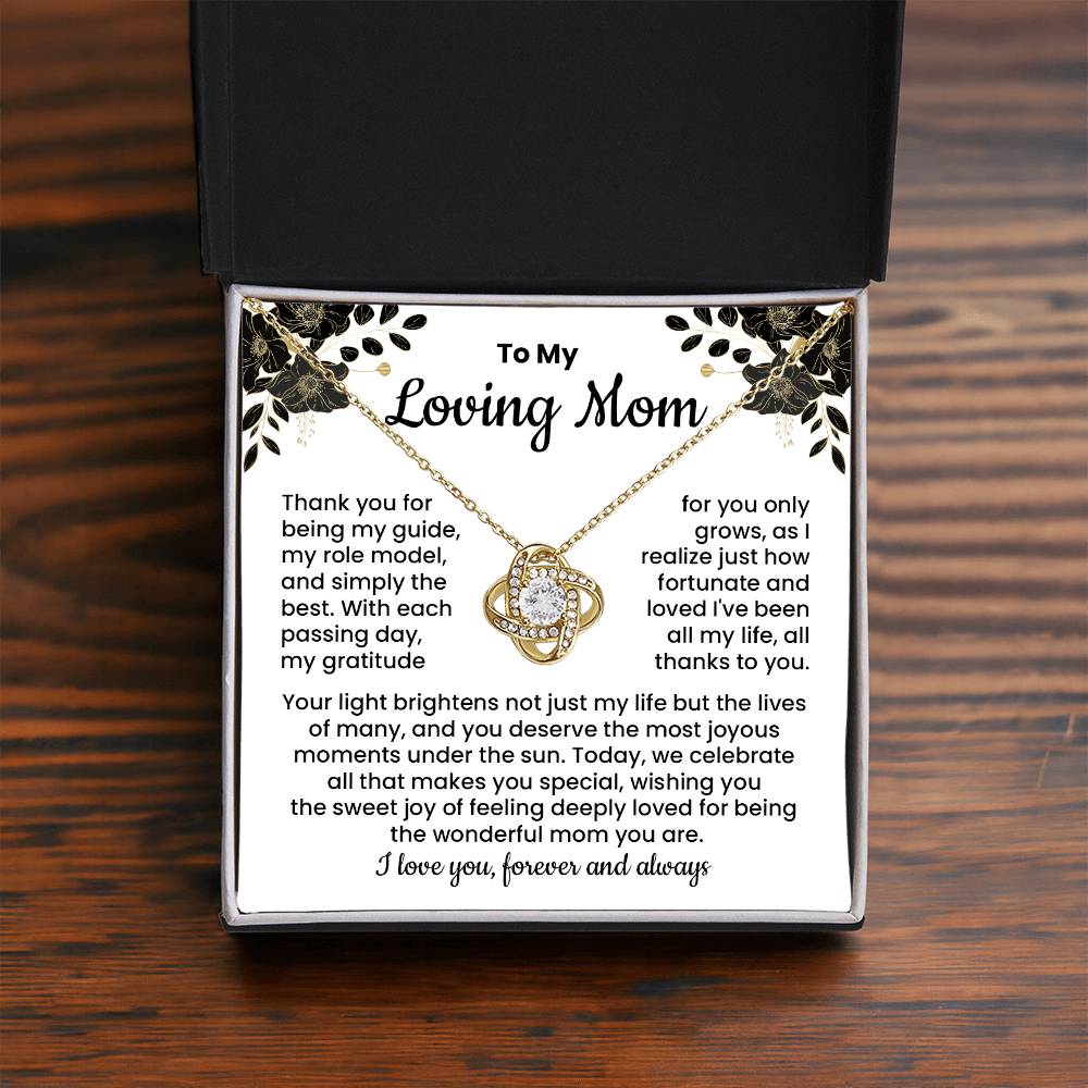 Loving Mom Necklace Gift from Daughter or Son