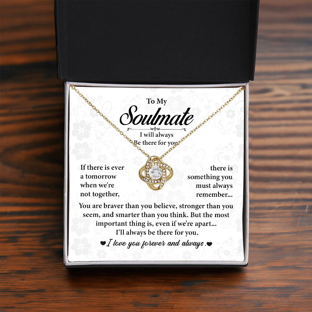 Soulmate Necklace Gift for Her – Message Card Box