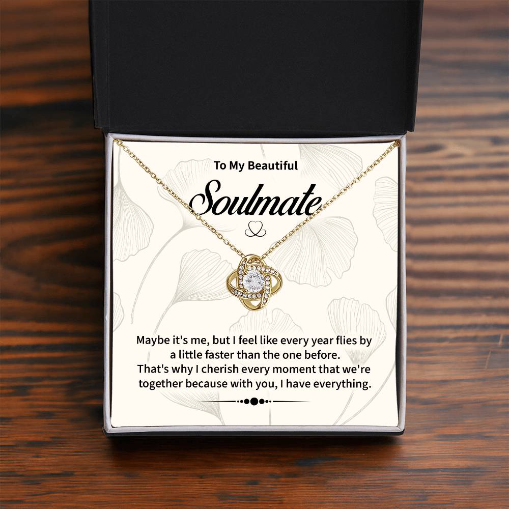 Soulmate Necklace for Her – Gift Box Included