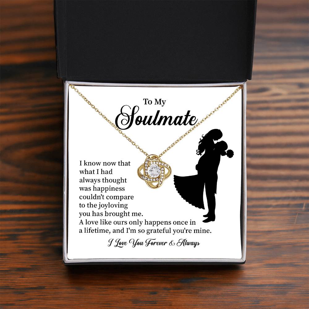 Soulmate Necklace – Gift for Wife or Girlfriend with Romantic Message