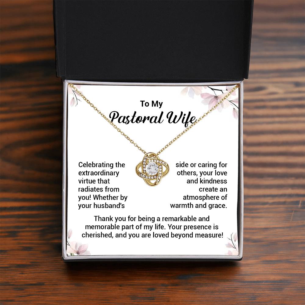 Christian Gift for Pastor’s Wife – Love Knot Necklace