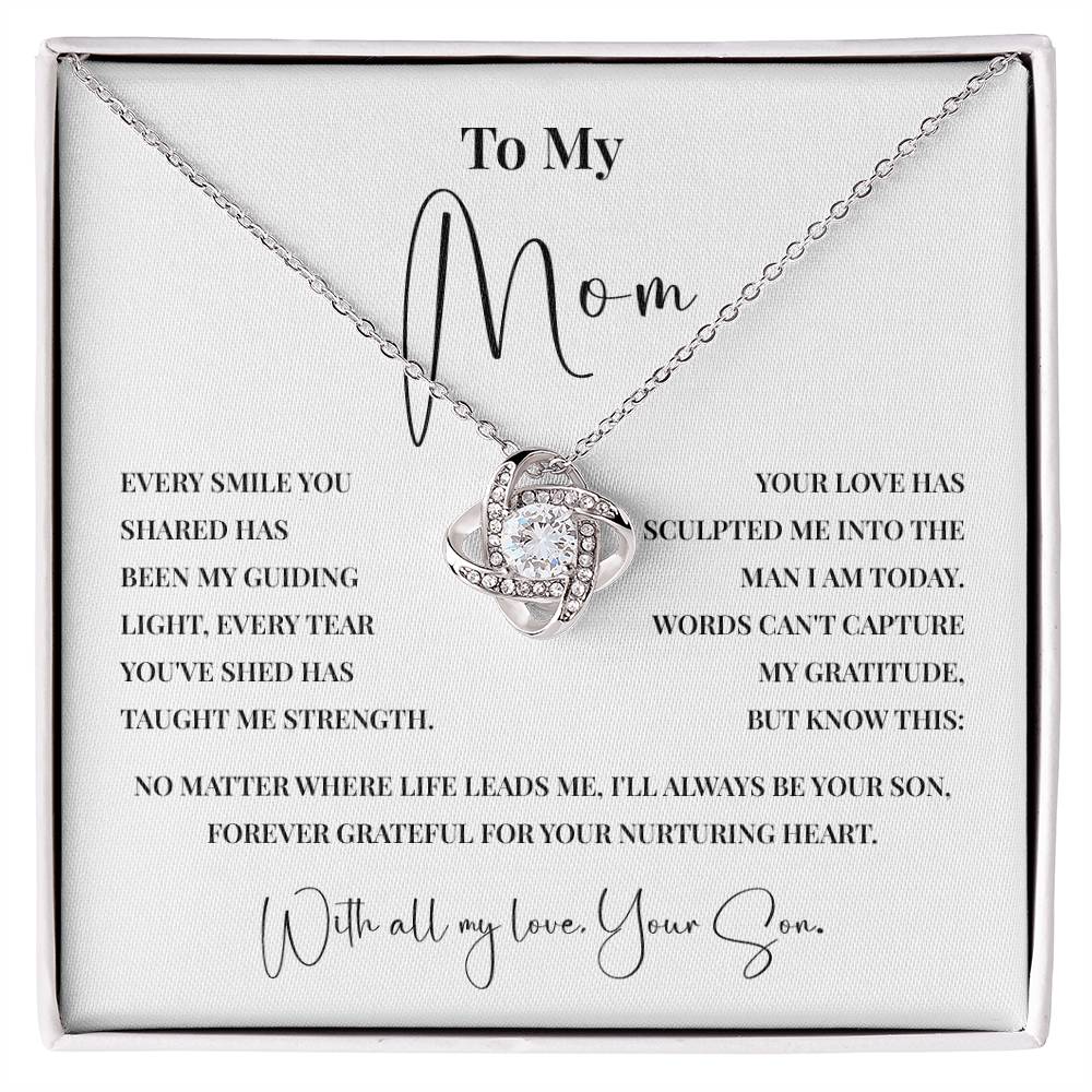Meaningful Necklace for Mom from Son with Message Card