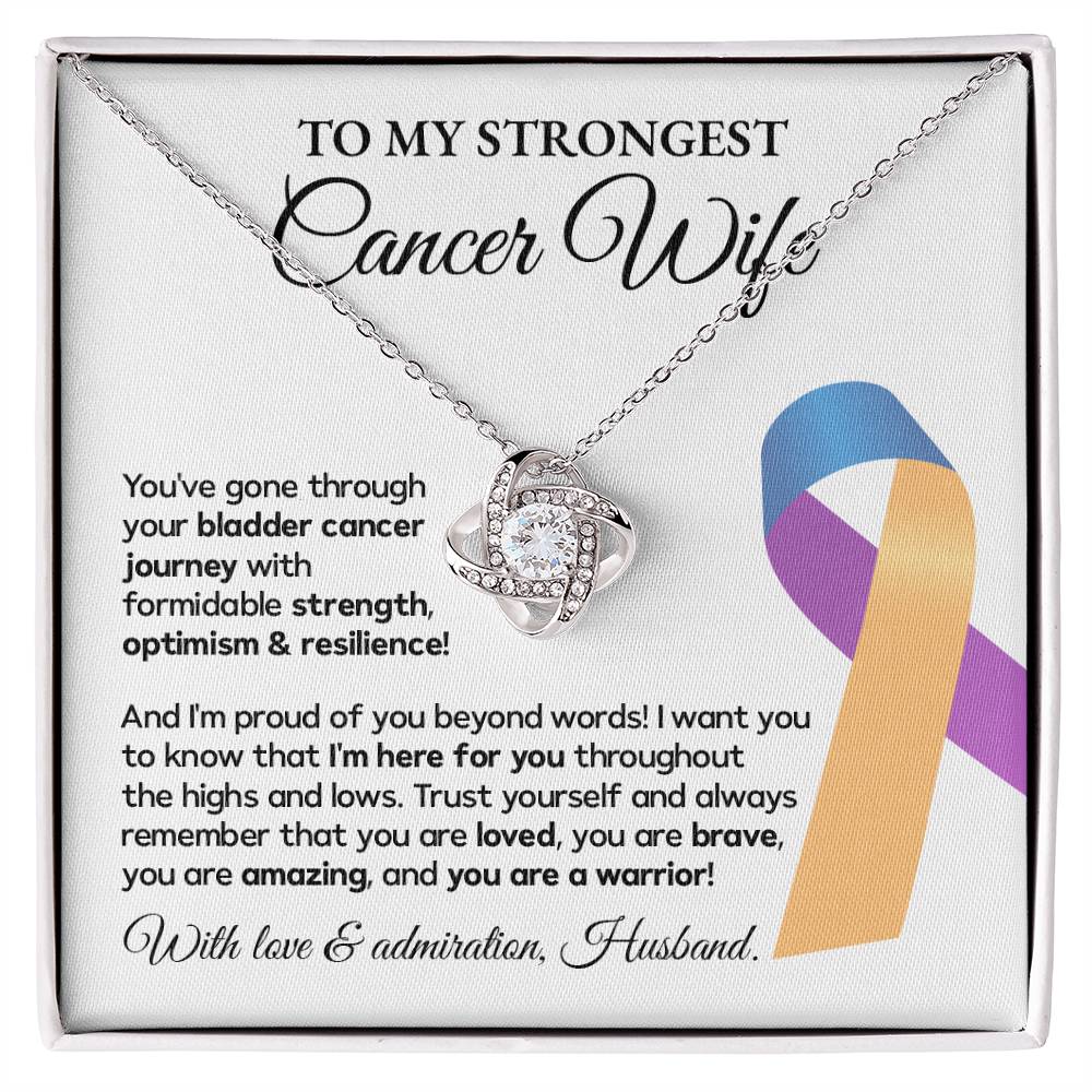 Bladder Cancer Wife Gift from Husband – Message Card