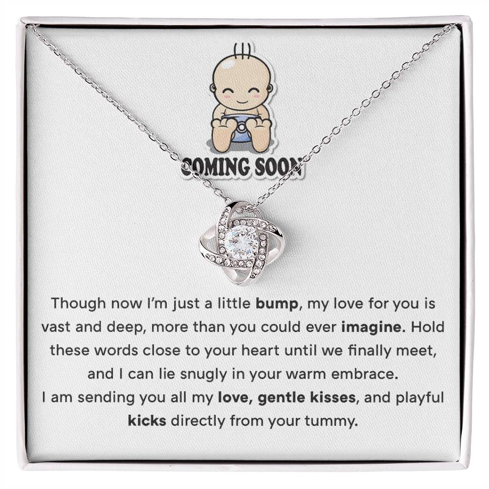 Baby Bump to Mom Necklace – Pregnancy Gift from Unborn Child